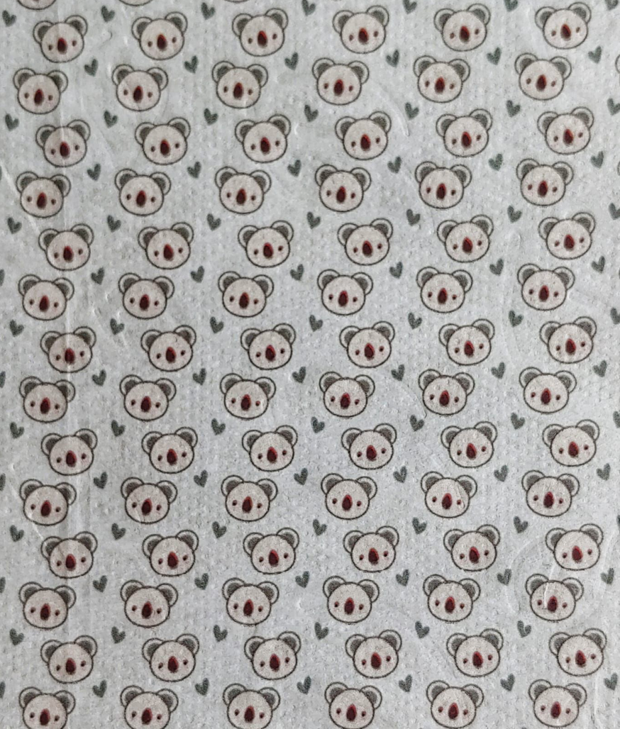 Tissue Napkin Sheet for Decoupage - Koala