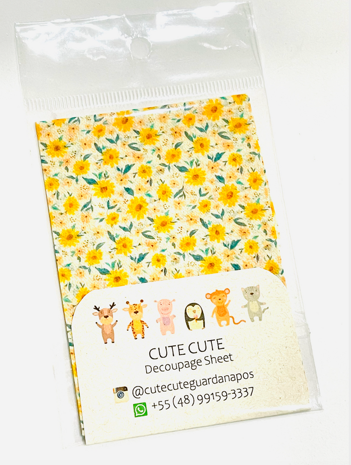 Tissue Napkin Sheet for Decoupage - Sunflowers