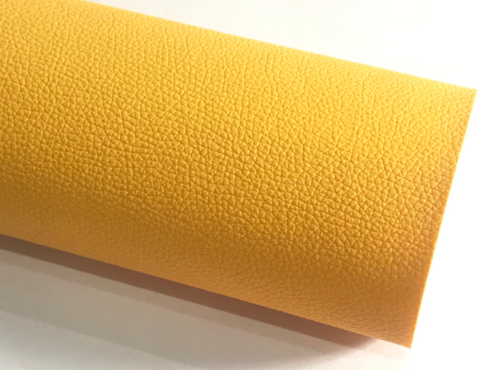 Thin 0.7mm Yellow Leatherette Sheet - Perfect for Earrings Jewellery