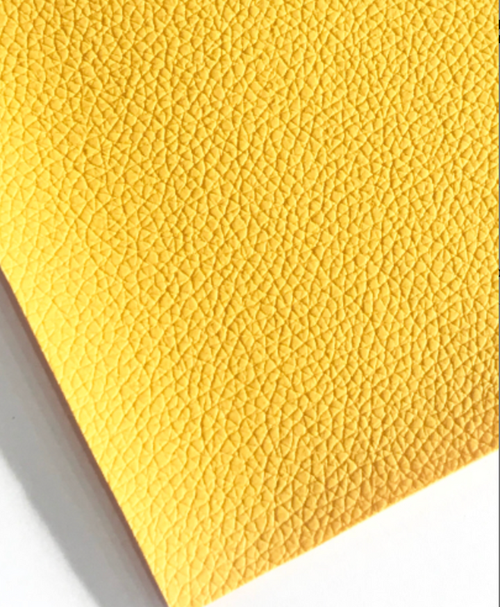 Thin 0.7mm Yellow Leatherette Sheet - Perfect for Earrings Jewellery