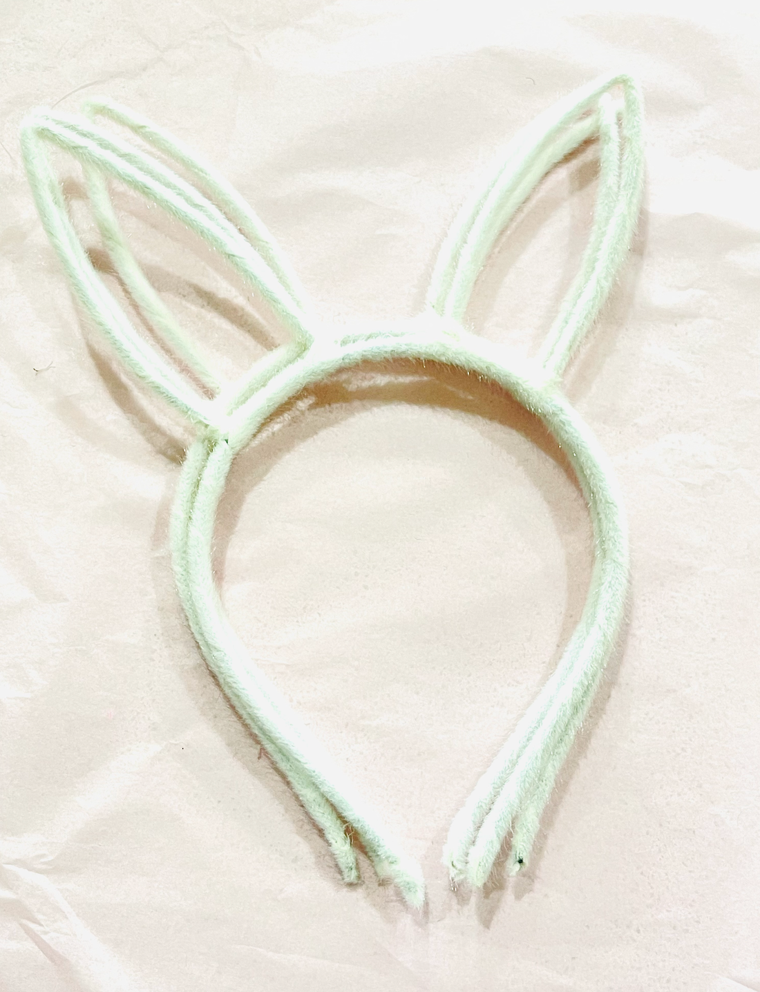 Easter Bunny Fuzzy Velvet Metal Ear Headbands - Choice of 3 Colours