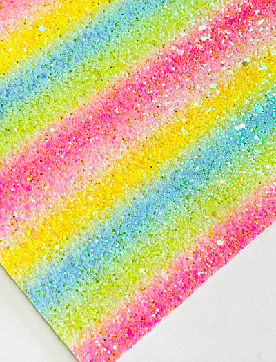 Gold Sprinkled Rainbow Chunky Glitter