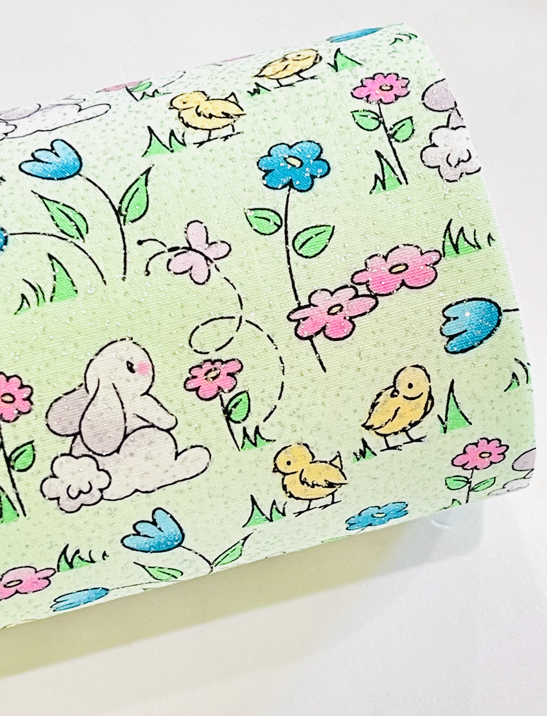 Glitter Mint Bunny Fabric Felt 4 Pack Combo