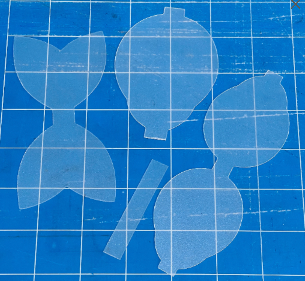 4.5" Imogen Bow Template - Plastic Trace and Cut Template
