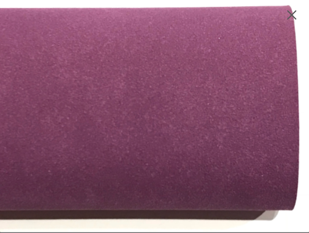 Grape Purple Faux Suede Leather