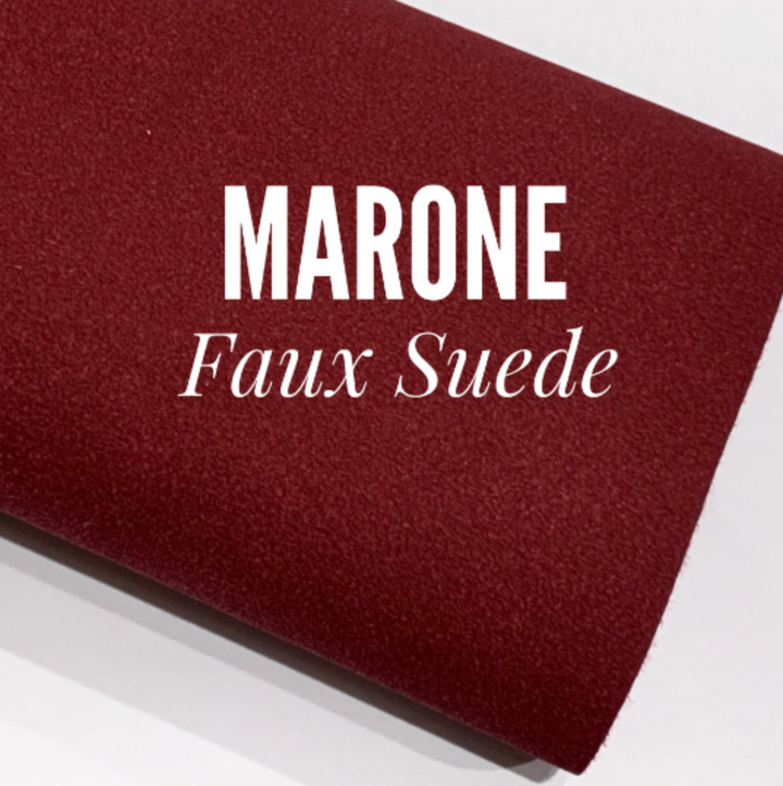 Marone Faux Suede Leather