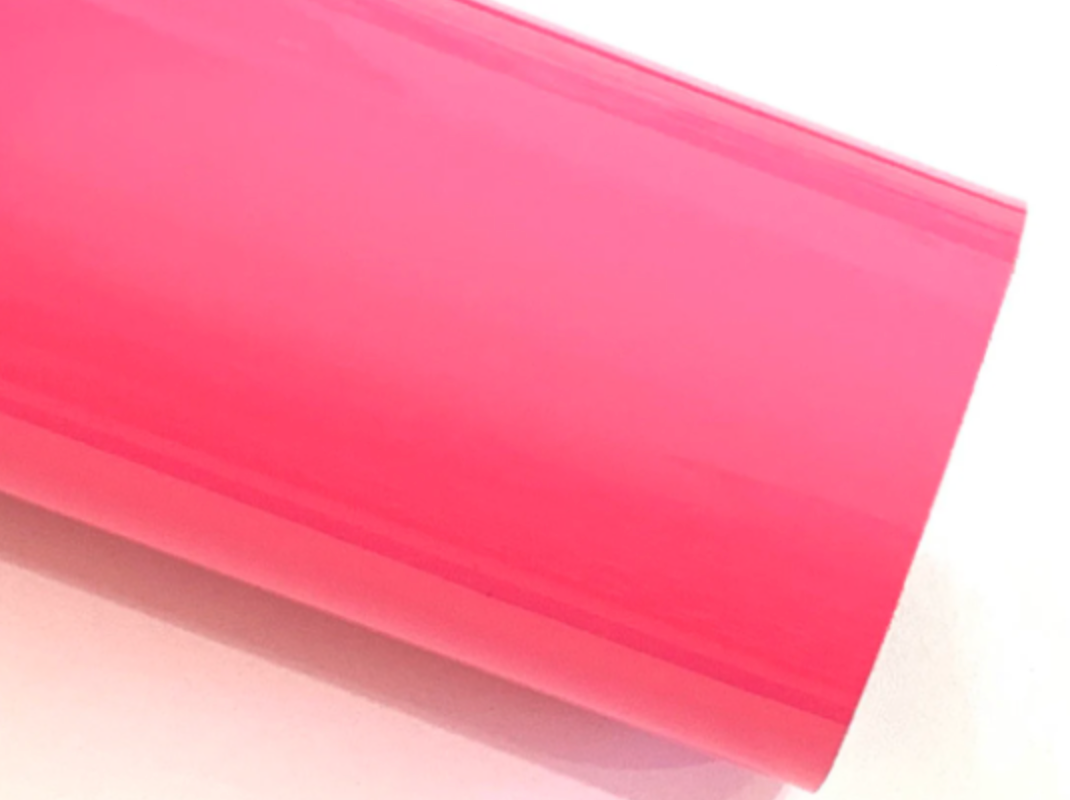 Brightest Pink Patent Leather A4 Sheet Glossy Smooth PU Leatherette - 0.75mm