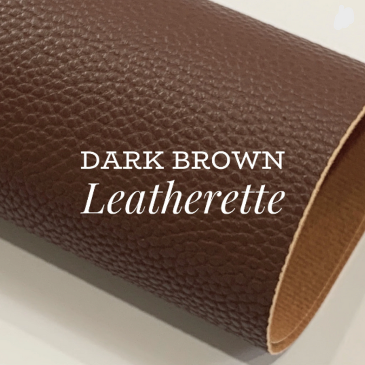 Dark Brown Faux Leatherette Sheet