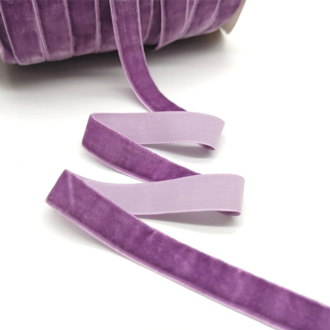 Purple Velvet Ribbon - 25mm - 5 yards