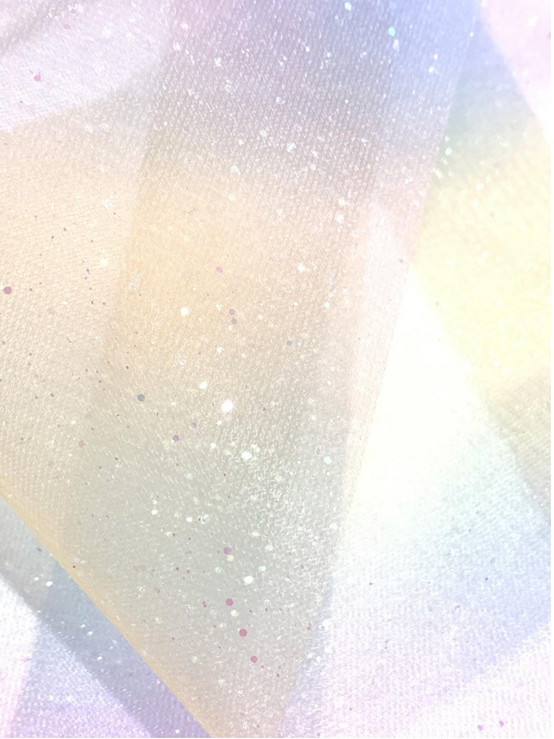 Rainbow Glitter Tulle 15cm x 10Yard Roll