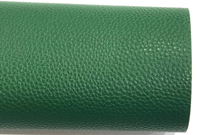 Bottle Green Textured Leatherette A4 1.2mm Thick Litchi Print Leatherette
