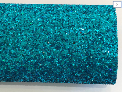 Aqua Glitter Fabric Sheet 0.9mm Thick