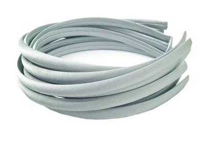 10mm Satin Covered Alice Headbands - 32 Colours