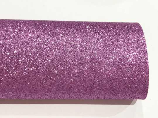 Purple Fine Glitter Fabric Sheet Thin 0.6mm