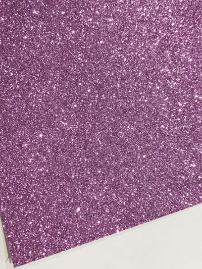 Purple Fine Glitter Fabric Sheet Thin 0.6mm