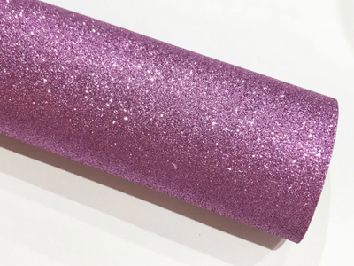 Purple Fine Glitter Fabric Sheet Thin 0.6mm