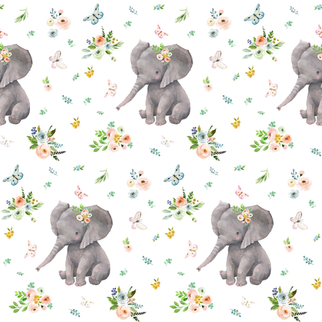 Feutre de tissu artisanal Spring Time Baby Elephant