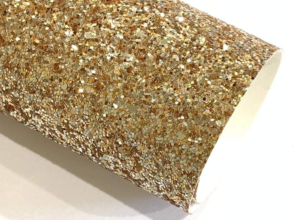 Champagne Gold and Silver Mix Chunky Glitter Sheets