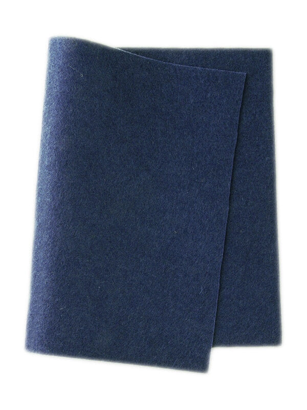 Marine Blue Kiss Merino Pure Wool Felt 1mm 20 x 30cm Sheet