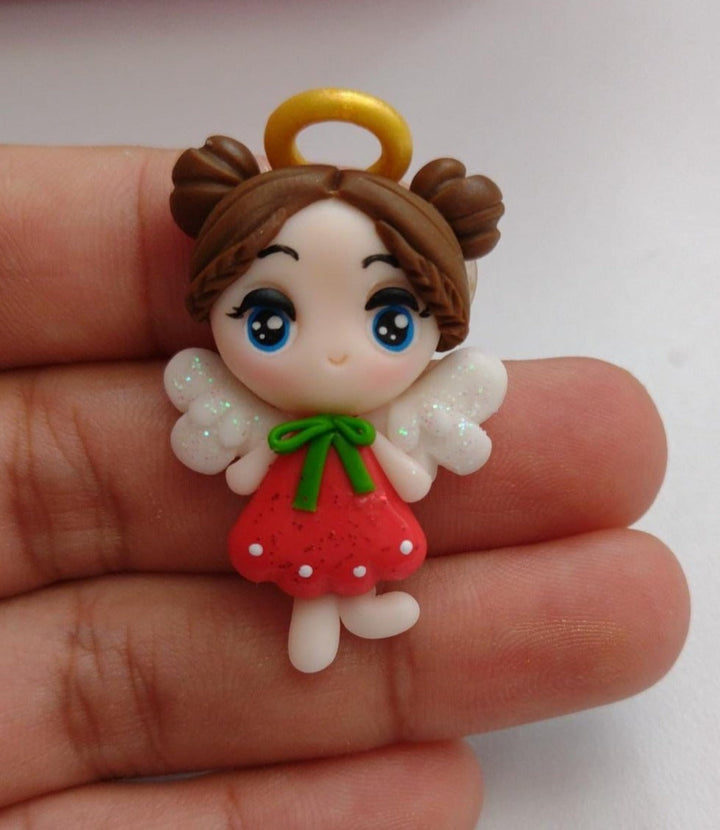 Christmas Angel Bow Clay Embellishment - Gorgeous Maker