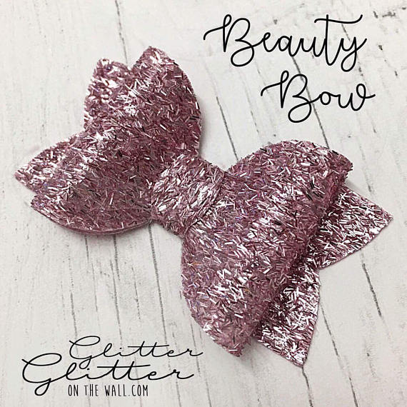 Beauty Bow Die Glitter Paillettes sur le mur Exclusif 2", 2,5" et 3,5" - Original 