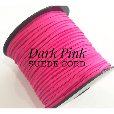 Dark Pink Suede Cord - 5m - Dark Pink  Suede Cord