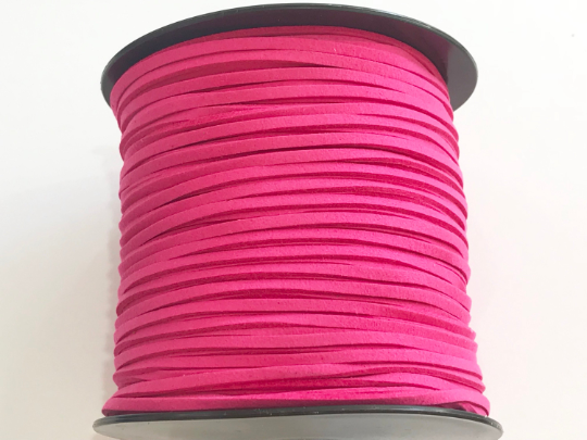 Dark Pink Suede Cord - 5m - Dark Pink  Suede Cord
