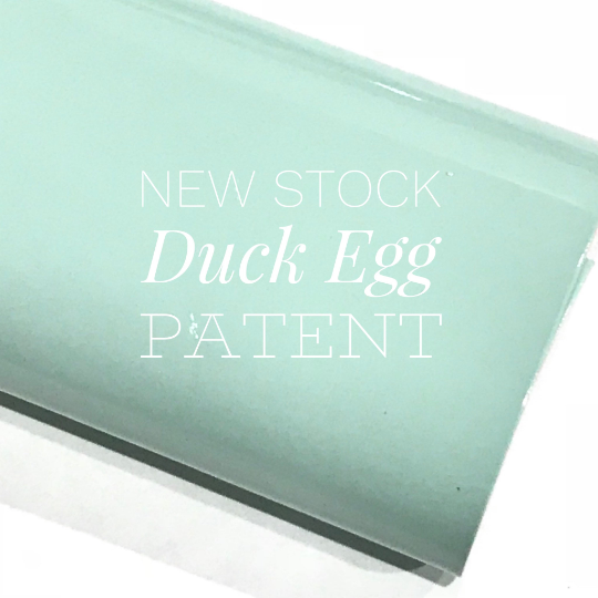 Duck Egg Patent Leather A4 Sheet Glossy Smooth Shiny Patent Leather
