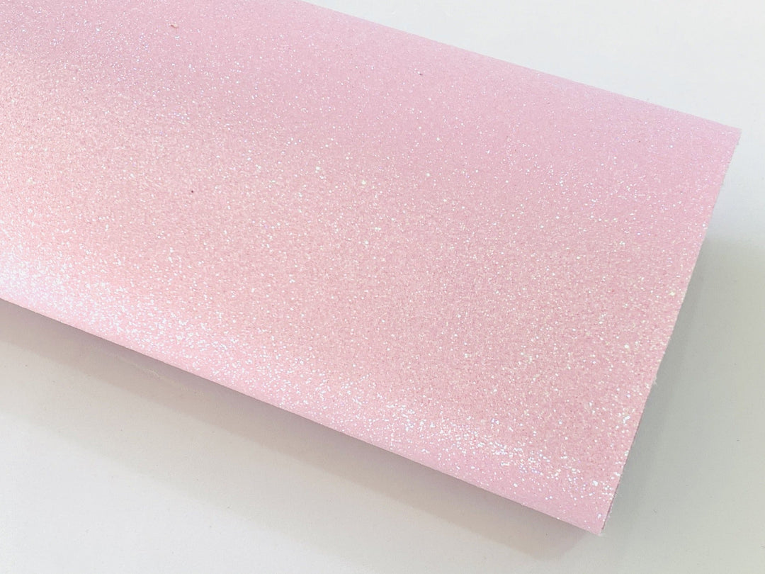 Pale Pink Fine Glitter Fabric