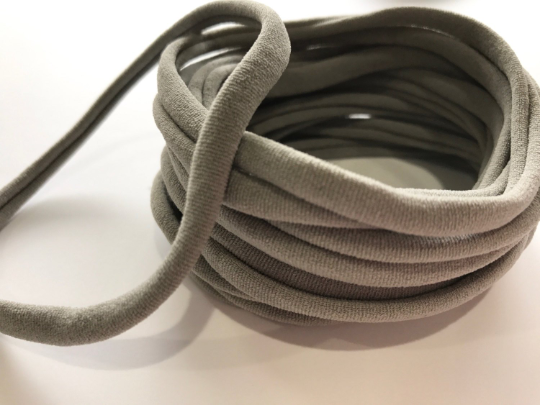 Thin Nylon Elastic Headbands | Grey | 5-6 mm | 26cm