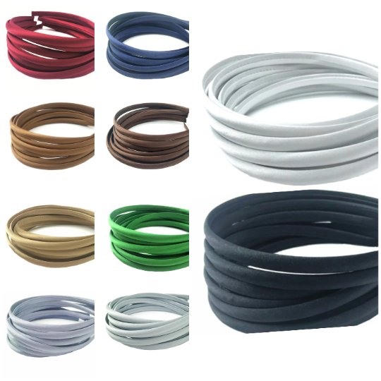 10mm Satin Covered Alice Headbands - 32 Colours