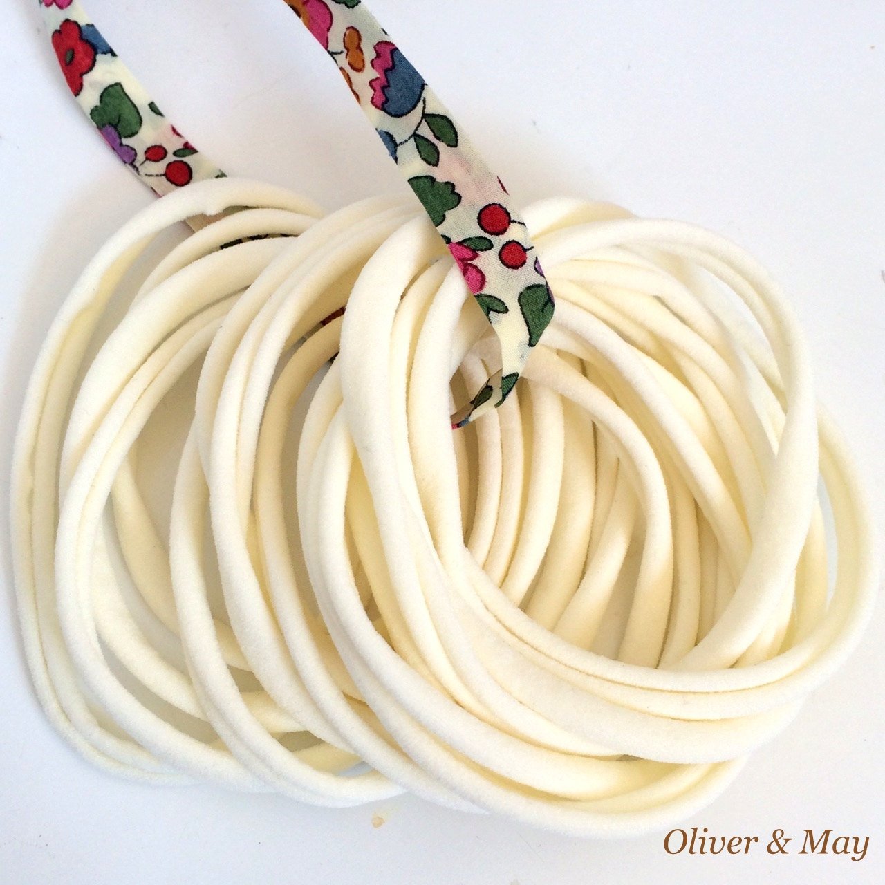 10 Ivory Cream Nylon Headband Soft Nylon Elastic Headbands Baby HeadbandsNewborn Headbands Bulk Lot Nylon Headbands