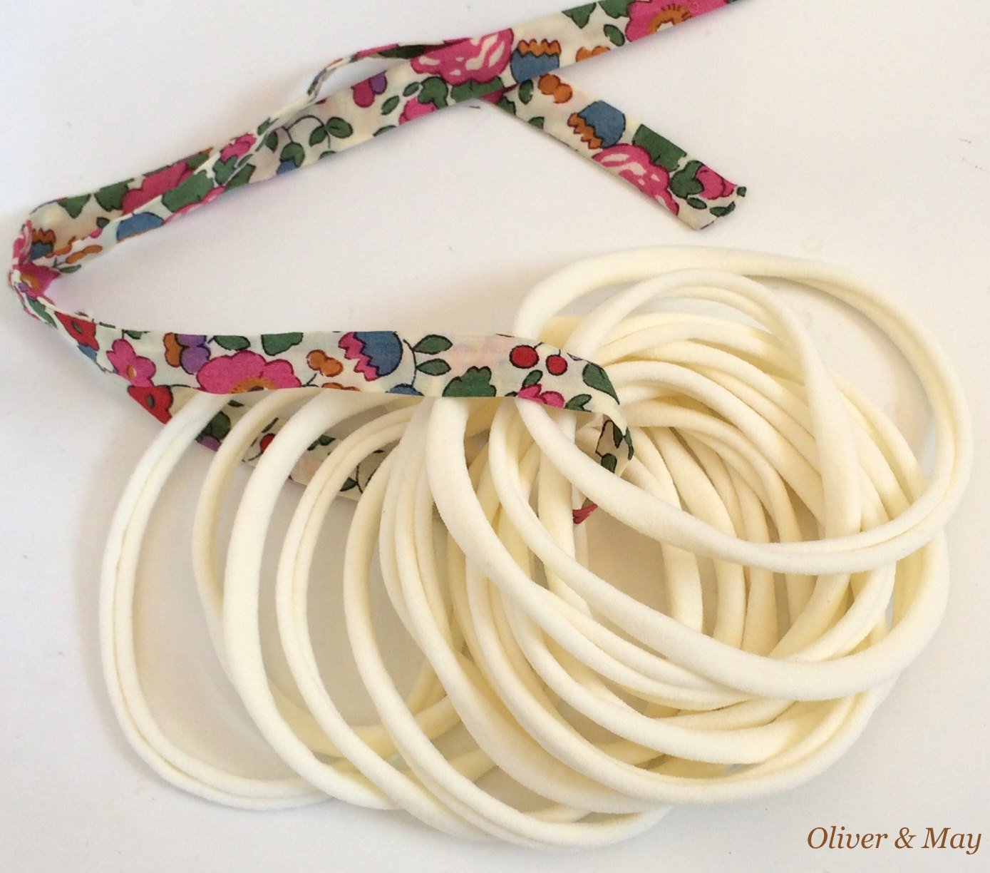 10 Ivory Cream Nylon Headband Soft Nylon Elastic Headbands Baby HeadbandsNewborn Headbands Bulk Lot Nylon Headbands