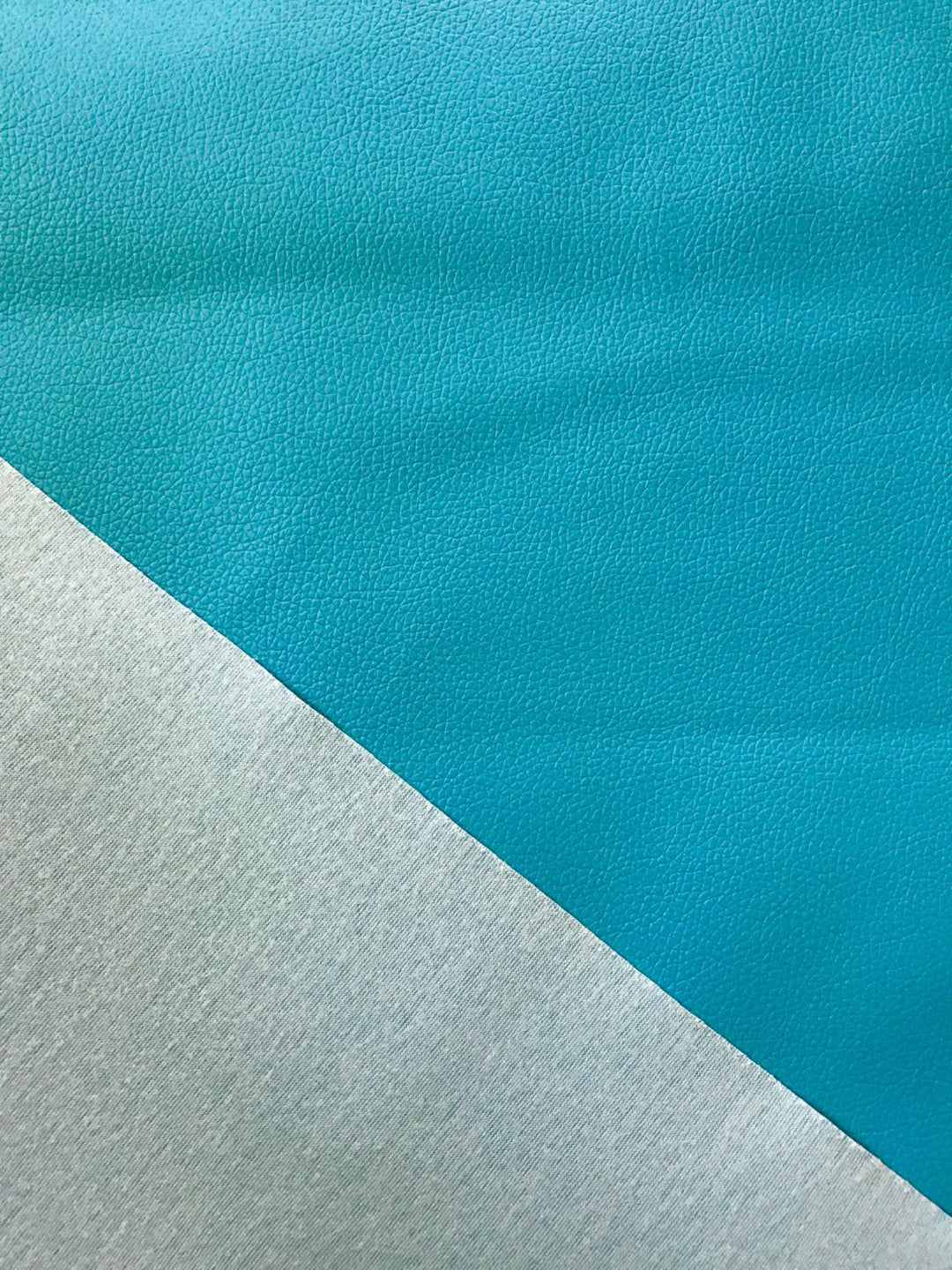 Similicuir Litchi mince Aqua bleu océan 0,7 mm