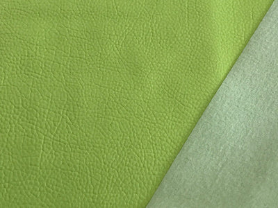 Light Apple Green Leatherette Sheet  A4  8X11,  A5 Size Green Faux Leather Fabric Big Lychee Pattern PU Leather Thin Leatherette