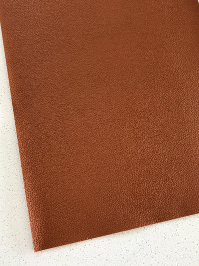 Tan Brown Leatherette Thin 0.7mm - Best for Button Earrings