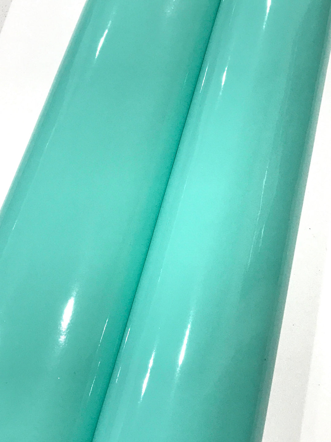 Mint Patent Leather A4 Sheet Glossy Smooth PU Leatherette