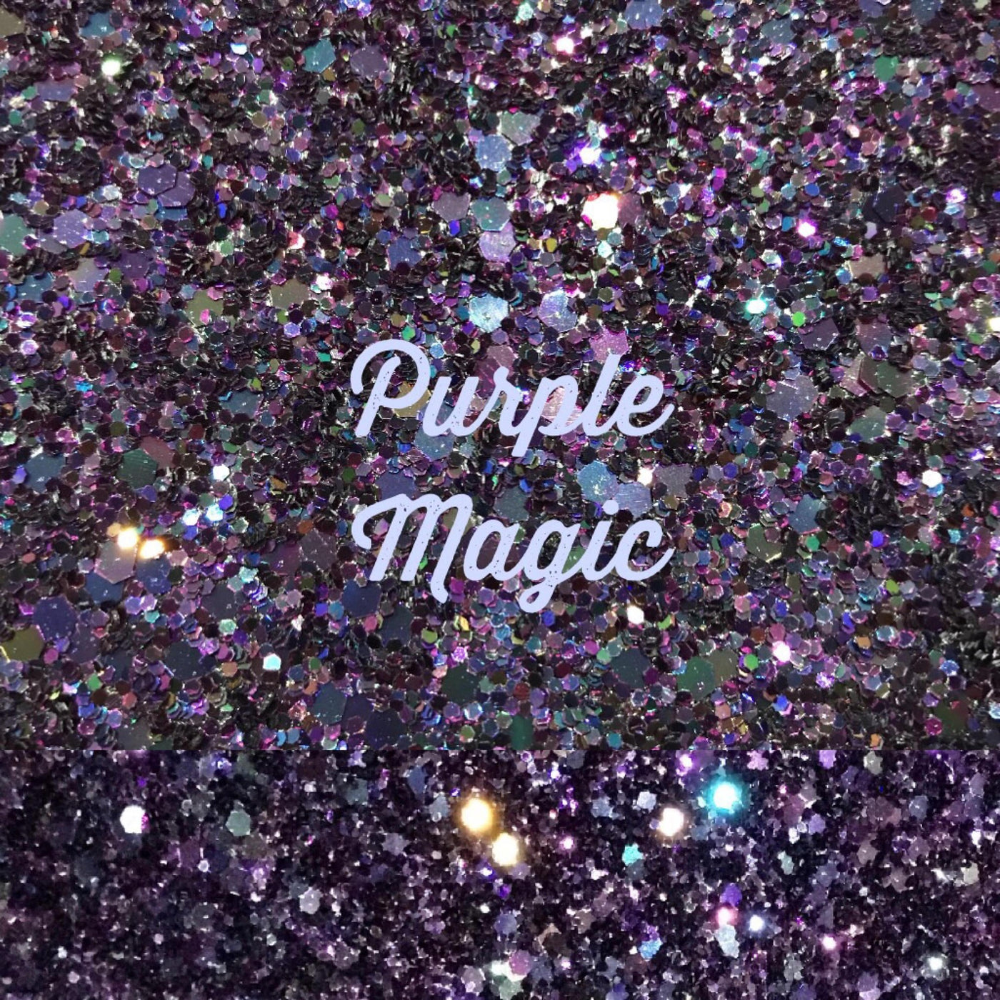 Purple Magic Chunky Glitter Fabric