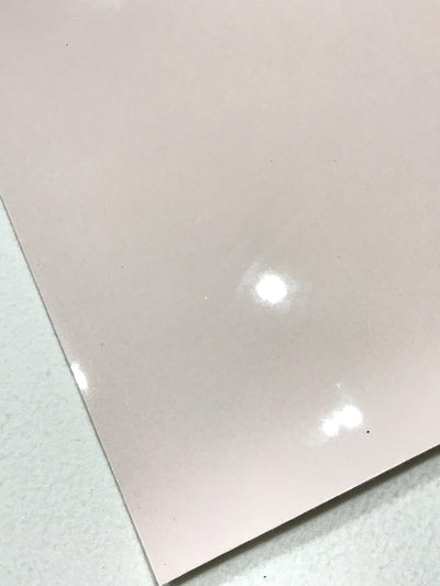 Hint of Pink Patent Leather A4 Sheet Glossy Smooth PU Leatherette Patent