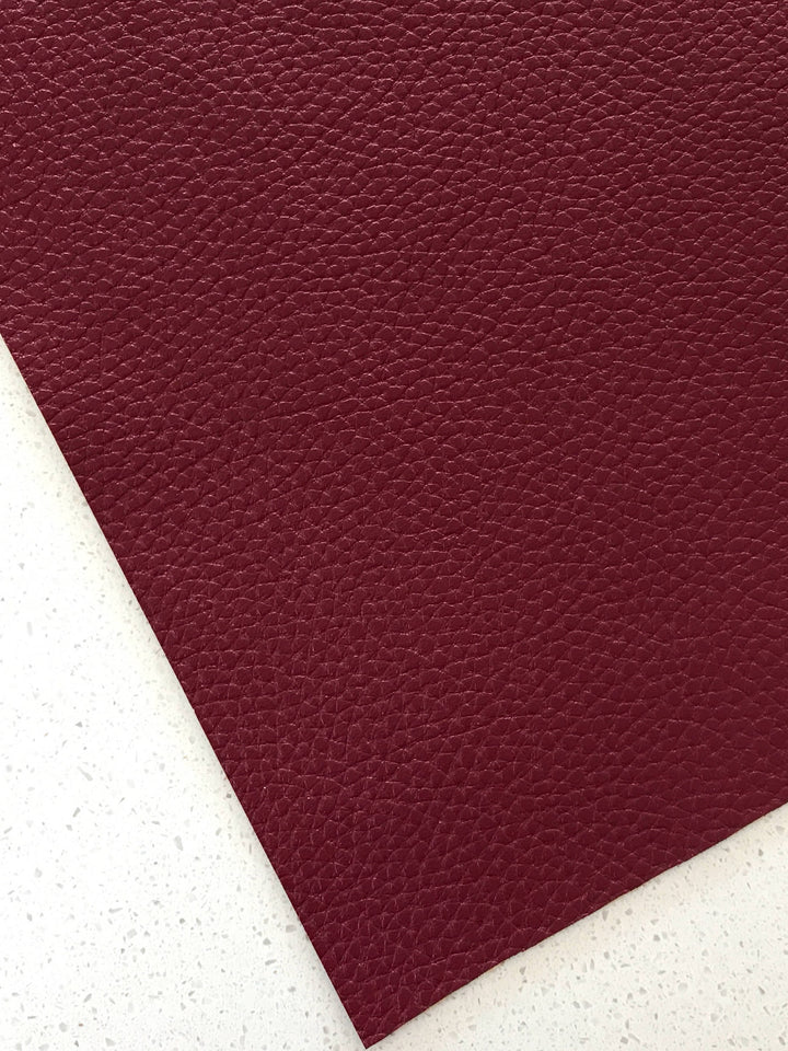 Maroon Faux Leatherette Sheet - 1.0mm Thickness