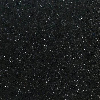 Ultra Fine Black Glitter Leather Fabric - Black Rear- Thin 0.6mm A4 or A5 Sheet - perfect for button earrings