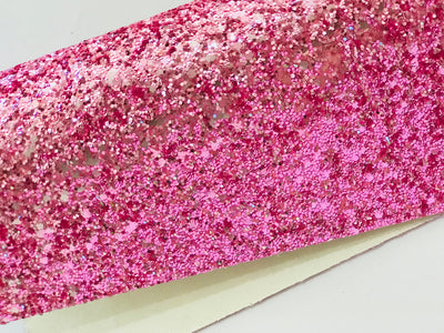 Pink Chunky Glitter Fabric Sheet 0.9mm