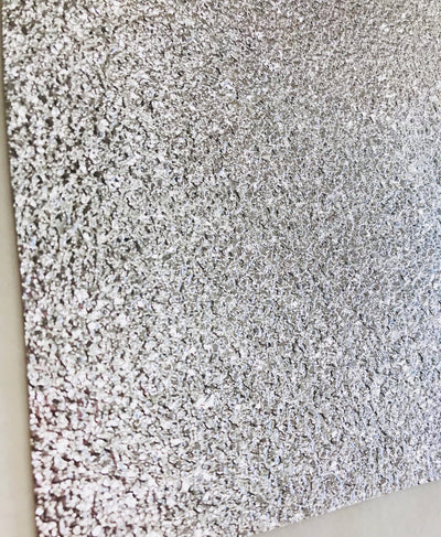 Silver Embossed Pebble Leatherette