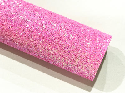 Iridescent Bright Pink Chunky Glitter A4 Sheet