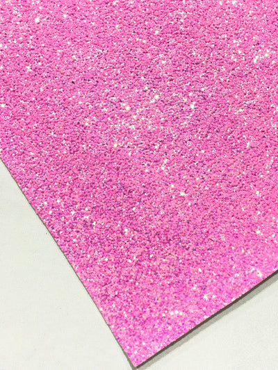 Iridescent Bright Pink Chunky Glitter A4 Sheet