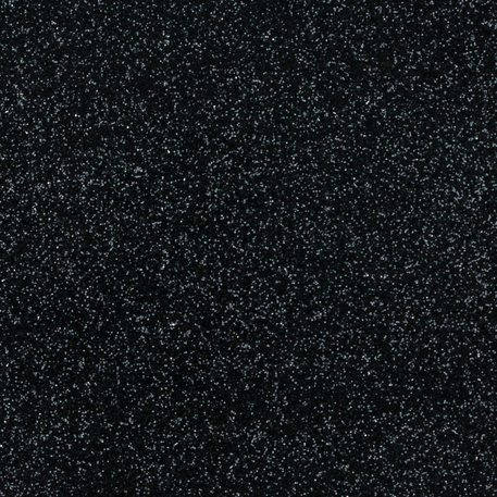 Fine Black Glitter Leather Fabric Sheet Thin 0.6mm A4 or A5 Sheet