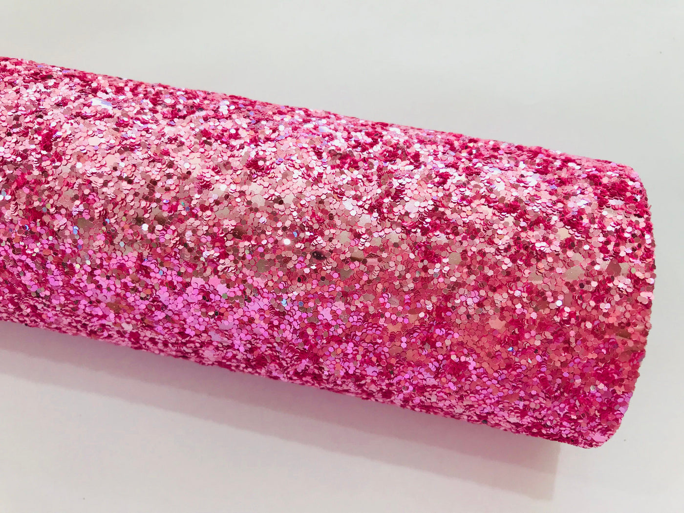 Pink Chunky Glitter Fabric Sheet 0.9mm