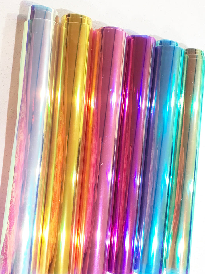 Mini rouleaux en PVC transparent 30 cm x 95 cm