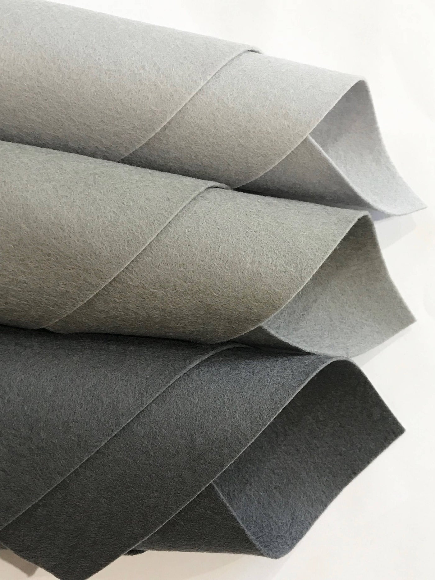 1mm Dark Grey Merino Wool Felt 8 x 11" Sheet - No. 39