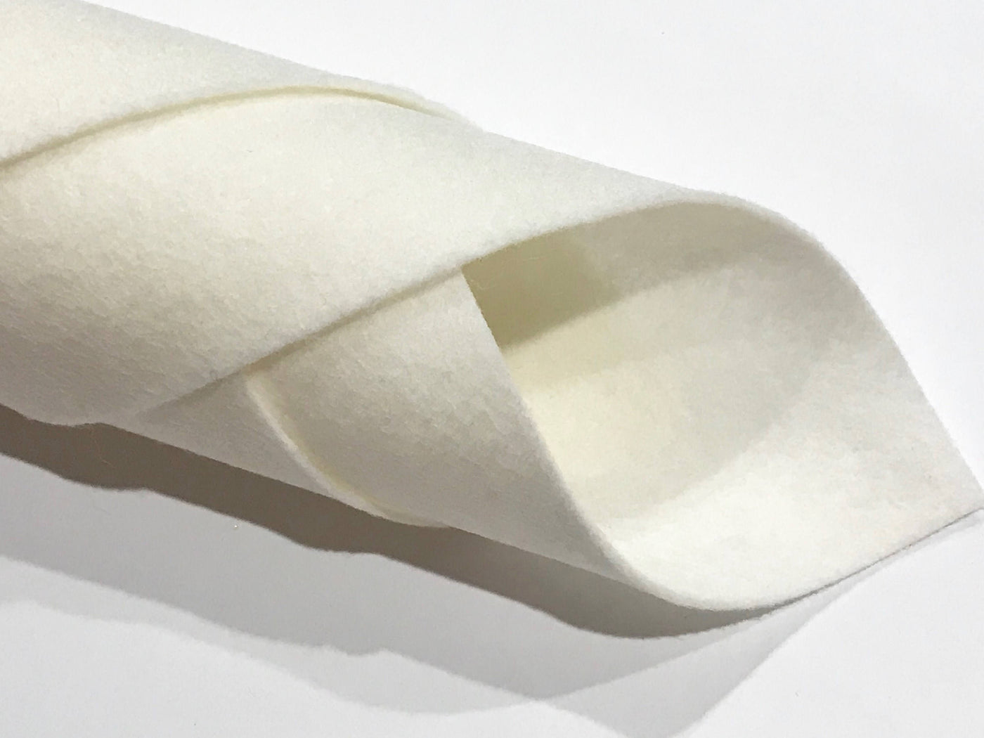 1mm White Merino Wool Felt No. 56 - Now Available in a range of 7 sizes